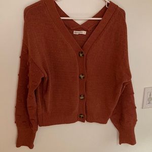 Moon & Madison burnt orange cardigan
